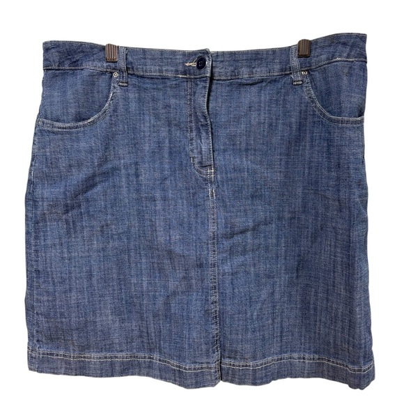 Karen Scott Pants - Karen Scott Blue Mini Pencil Skorts‎ Casual